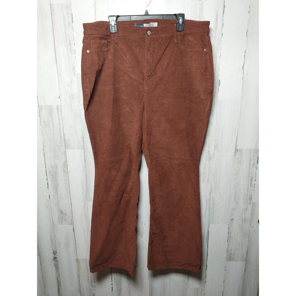 Old Navy Size 20 Higher High-Rise Flare Brown Corduroy Pants
